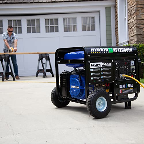 XP12000EH Dual Fuel Generator – 12,000W Gas/Propane, 457cc 4-Stroke Engine, EPA/CARB Compliant