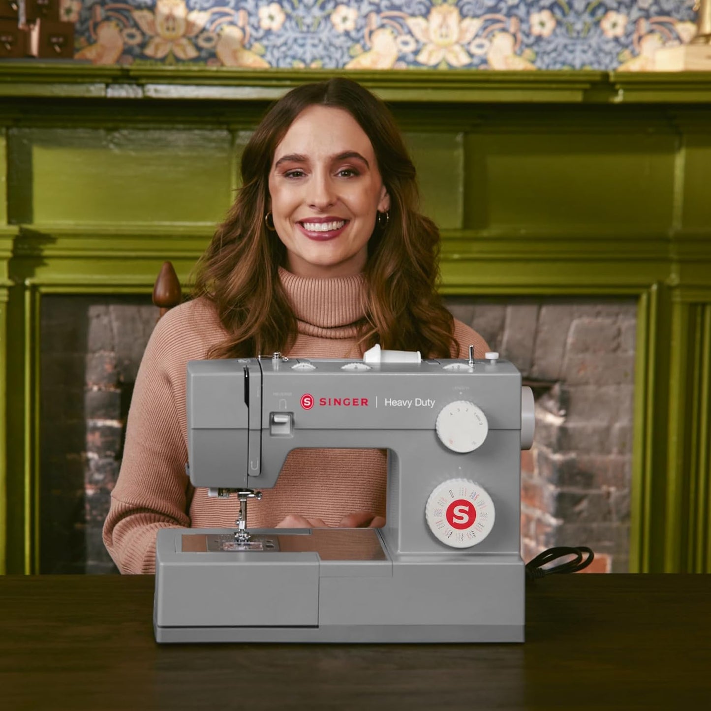 4452 Heavy Duty Sewing Machine, 110 Stitches, LED Light