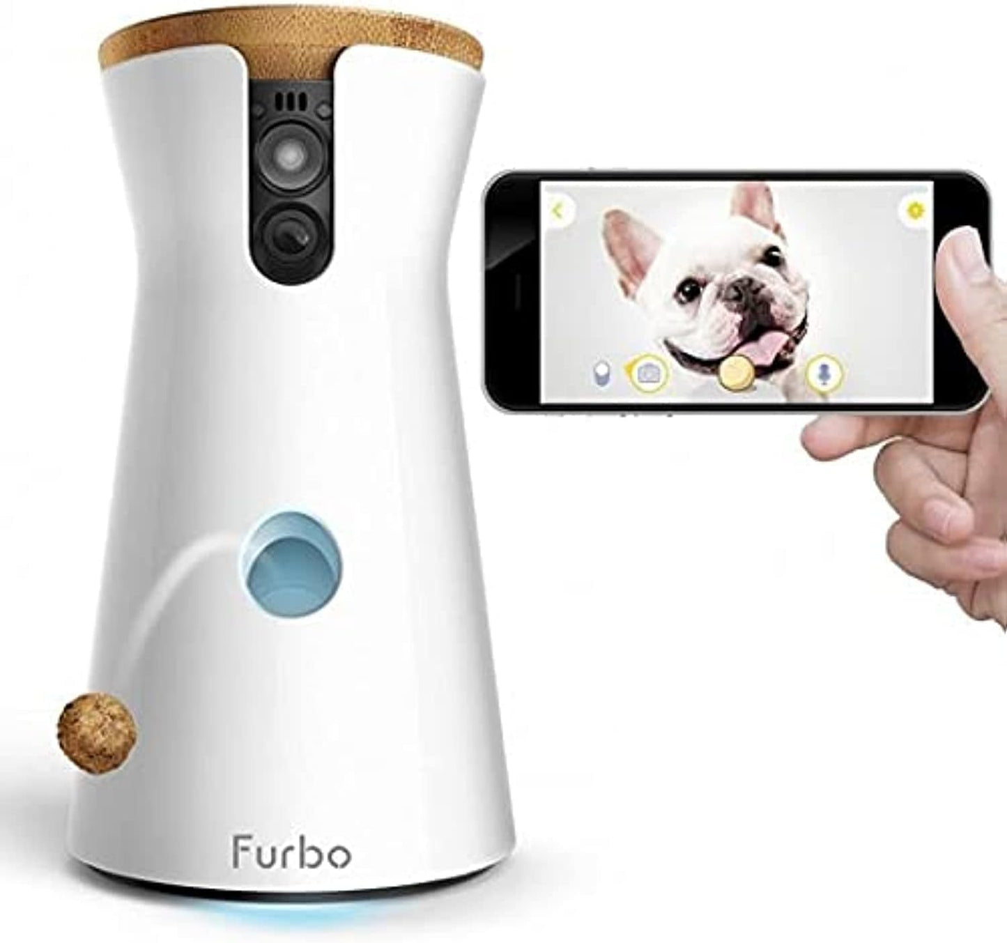 360° Cat Camera: See Your Cat from Anywhere | Rotating 360° Cat Tracking, Treat Toss, Color HD Night Vision, 2-Way Audio, Real-Time Notifications, Designed for Cats | Pet Camera w/Phone App