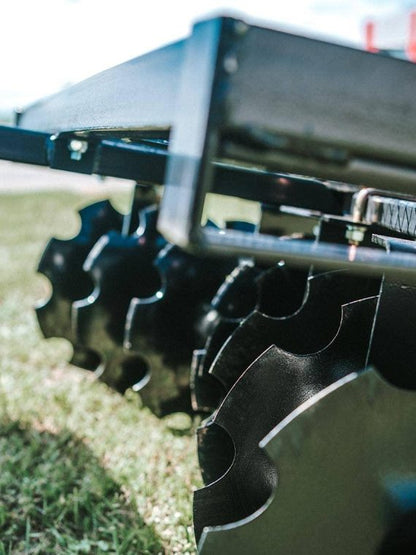 2025 Titan Distributors Inc. 4-Ft Notched Disc Harrow Attachment Pull Behind for ATV and UTV 2-in Towball Hitch NO250072