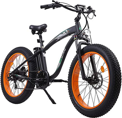 750W Electric Bike 26  Fat Tire Adult Electric Bicycles 48V 13AH Removable Lithium Battery Ebike with Suspension Fork Aluminium Frame Beach Snow Mountain E-Bike for Adults